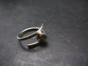 Cute Gem Moldavite Sterling Silver Ring From Czech Republic - Size 6 - 1.6 Grams