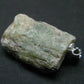 Green Kyanite Crystal Silver Pendant From Tanzania - 1.2" - 7.02 Grams
