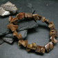 Rare Staurolite Genuine Bracelet ~ 7 Inches ~ 15mm Crystal Beads