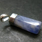 Rare Raw Hackmanite Silver Pendant from Afghanistan - 1.4" - 3.97 Grams
