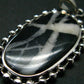 Rare White Buffalo Turquoise Silver Pendant - 1.6" - 4.73 Grams