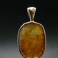 Rare Herderite Crystal Silver Pendant from Brazil - 1.1" - 3.22 Grams