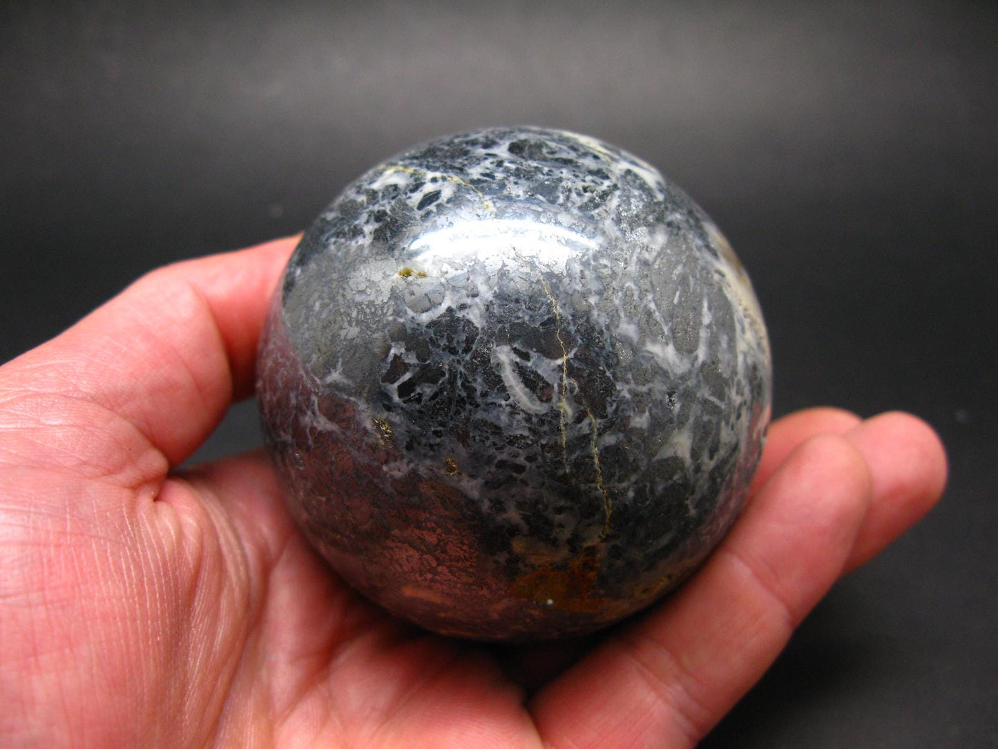 Rare Stibnite Sphere Ball From China - 636 Grams - 2.9"