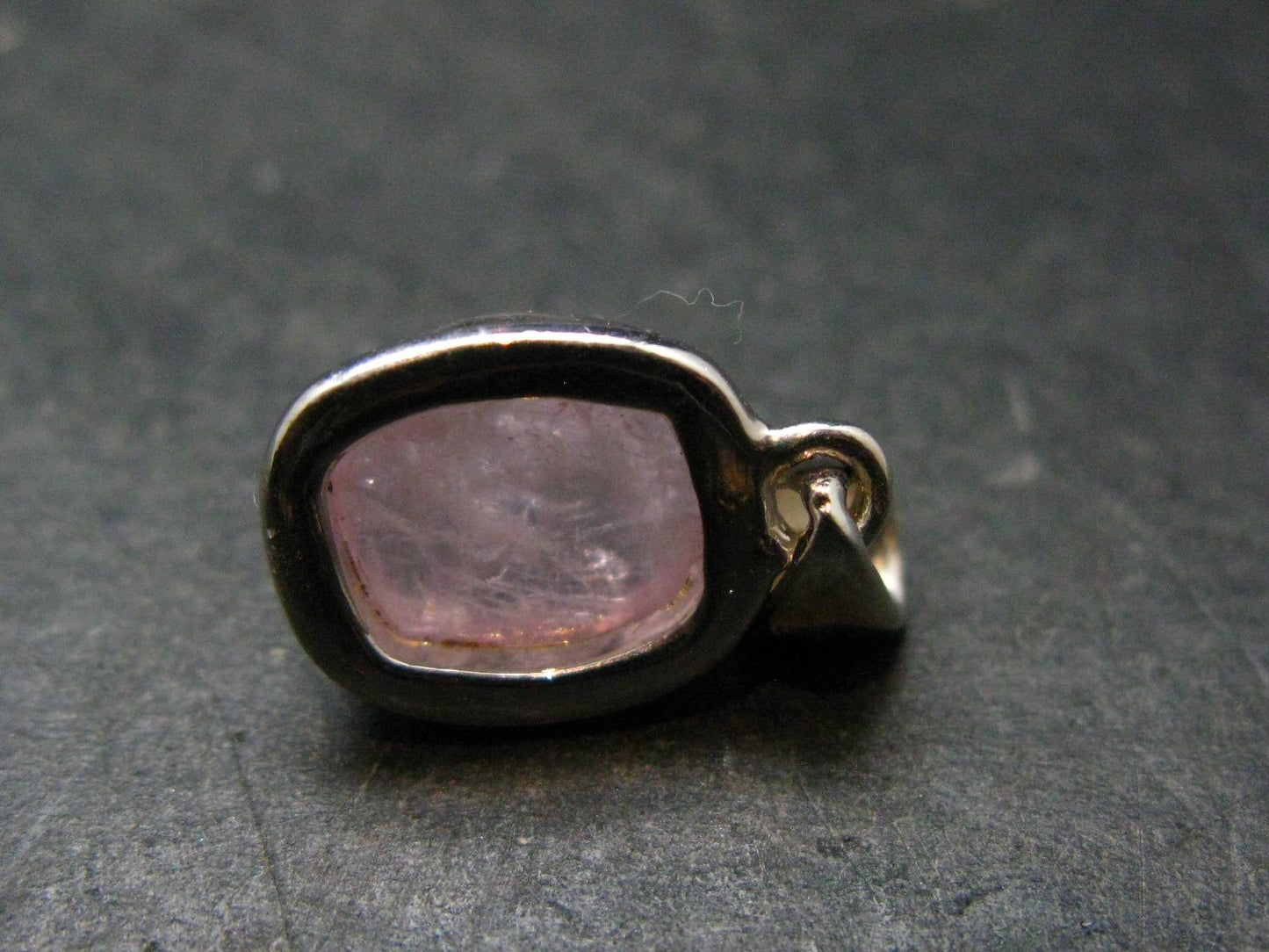 Pink Morganite Silver Pendant From Brazil - 0.9" - 3.05 Grams