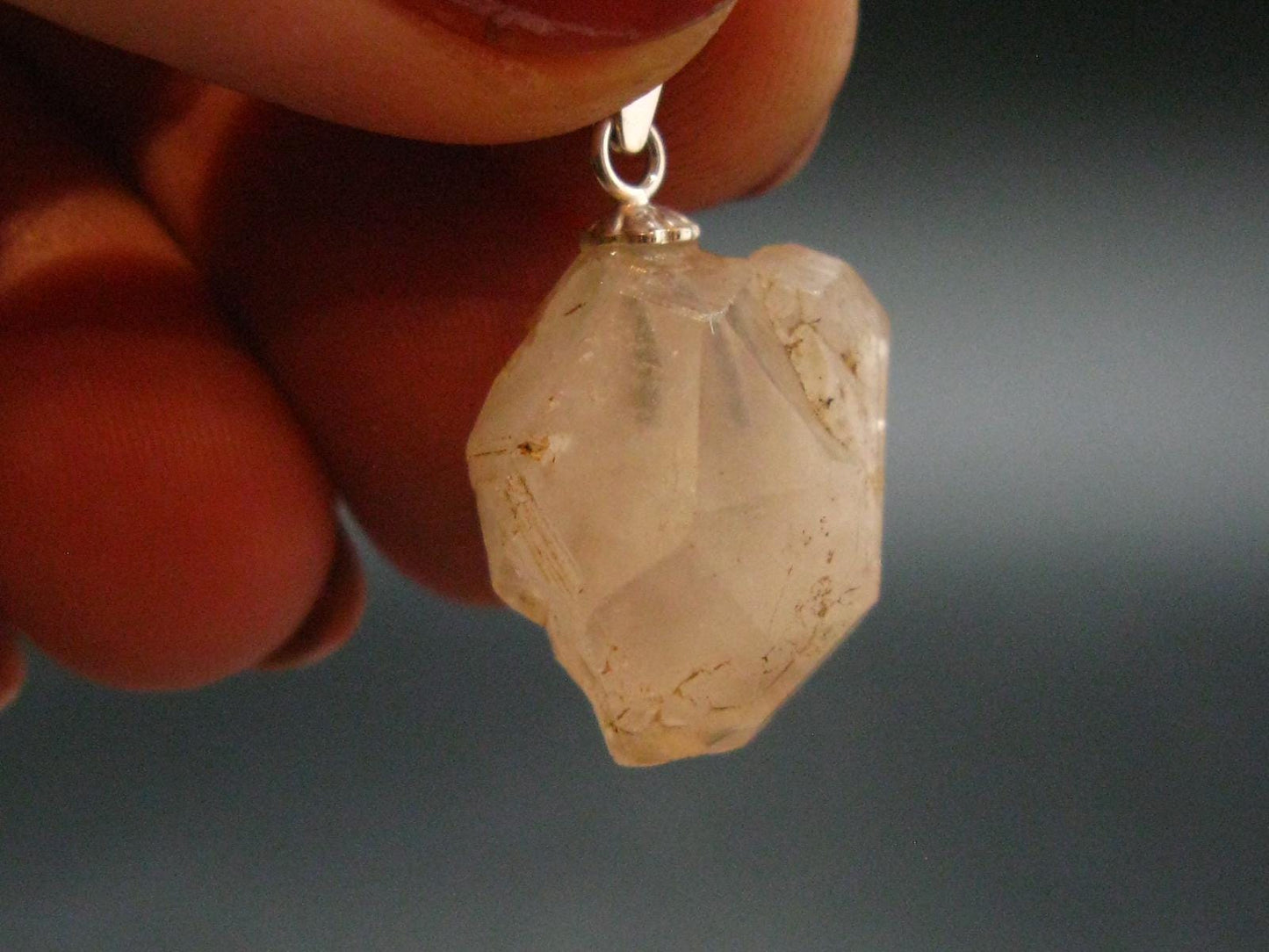 Rare Phenakite Phenacite Crystal Pendant from Madagascar - 16.75 Carats - 0.9"