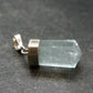 Stunning Genuine Aquamarine Gem Sterling Silver Pendant From Pakistan - 1.1" - 2.84 Grams
