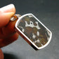Rare Brahin Meteorite Slice With Olivine Pallasite Silver Pendant from Belarus - 1.4" - 5.91 Grams