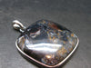 Natural Pietersite Polished Silver Pendant from Namibia - 1.4" - 8.91 Grams