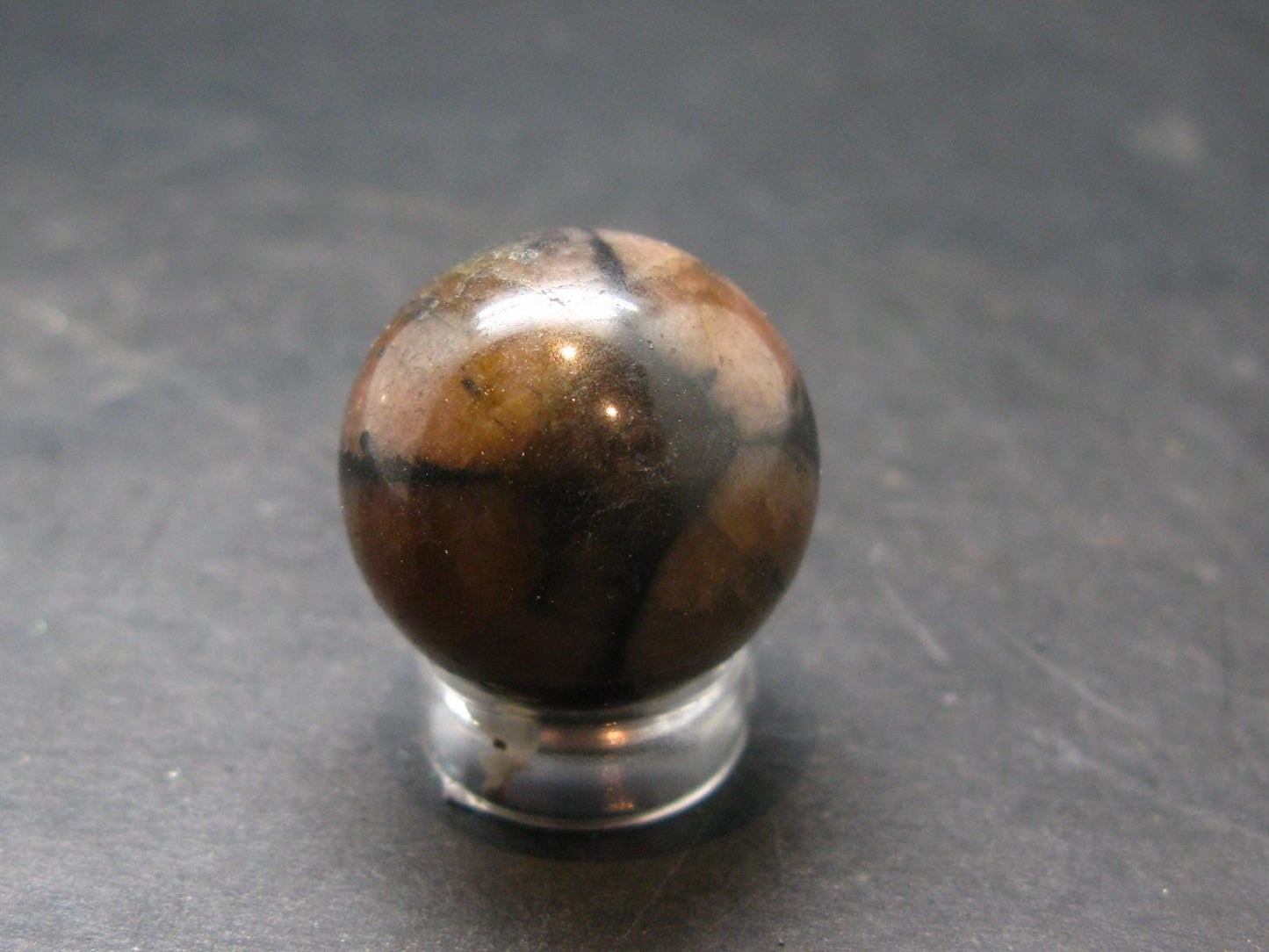 Chiastolite Variety of Andalusite Sphere from China - 0.8" - 16.76 Grams