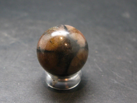 Chiastolite Variety of Andalusite Sphere from China - 0.8" - 16.76 Grams