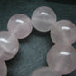 Rose Quartz Genuine Bracelet ~ 7 Inches ~ 22mm Round Beads