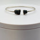 Grandidierite Bracelet Blue Green Gemstone Silver Link Bracelet Minimalist Jewelry Gift