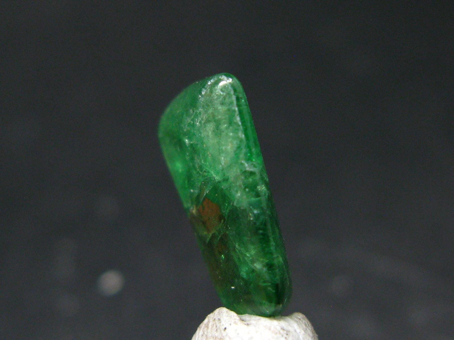 Gem Tsavorite Tsavolite Garnet Tumbled Stone from Tanzania - 7.33 Carats - 0.6"