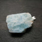 Rare Blue Larimar Pectolite Silver Pendant From Dominican Republic - 1.2"