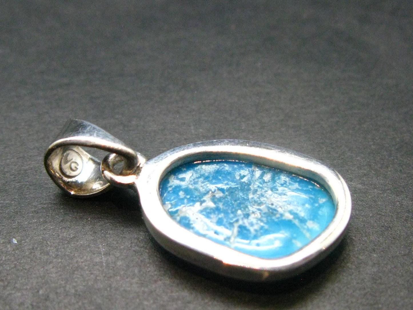 Turquoise Silver Pendant - 1.0" - 2.32 Grams