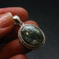Natural Polished Seraphinite Clinochlore Angels Wings Silver Pendant from Russia - 1.3" - 5.93 Grams