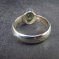 Moldavite Tektite Facetted Silver Ring from Czech Republic - Size 9 - 6.21 Grams