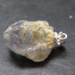 Gray Herderite Silver Pendant from Africa - 1.0" - 3.88 Grams