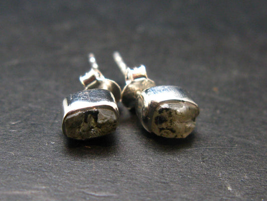 5.95 Carat Phenakite Phenacite Sterling Silver Stud Earrings from Brazil