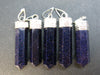 Lot of 5 Blue Goldstone Pencil Point Pendant - 1.8"