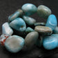 Larimar Genuine Bracelet ~ 7 Inches ~ 12mm Tumbled Beads