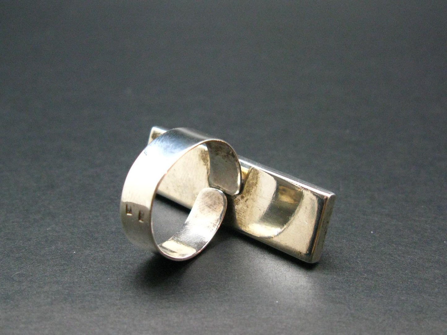 Natural Baltic Amber 925 Silver Ring - Size Adjustable