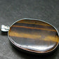Tiger Eye Silver Plated Pendant - 2.0"