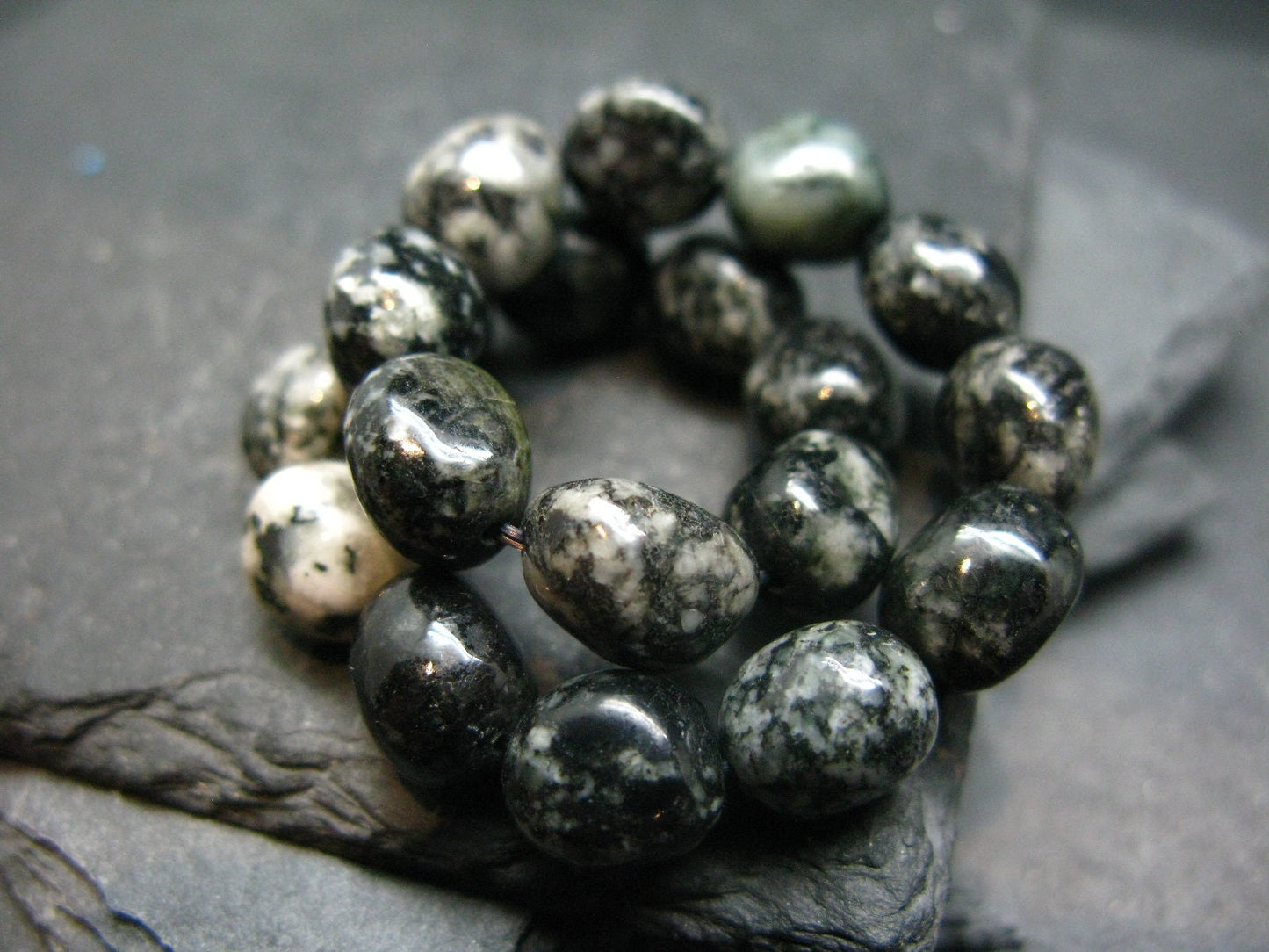 Impactite Genuine Bracelet ~ 7 Inches ~ 10mm Tumbled Beads
