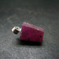 Ruby Silver Pendant from Afghanistan - 0.7" - 2.07 Grams