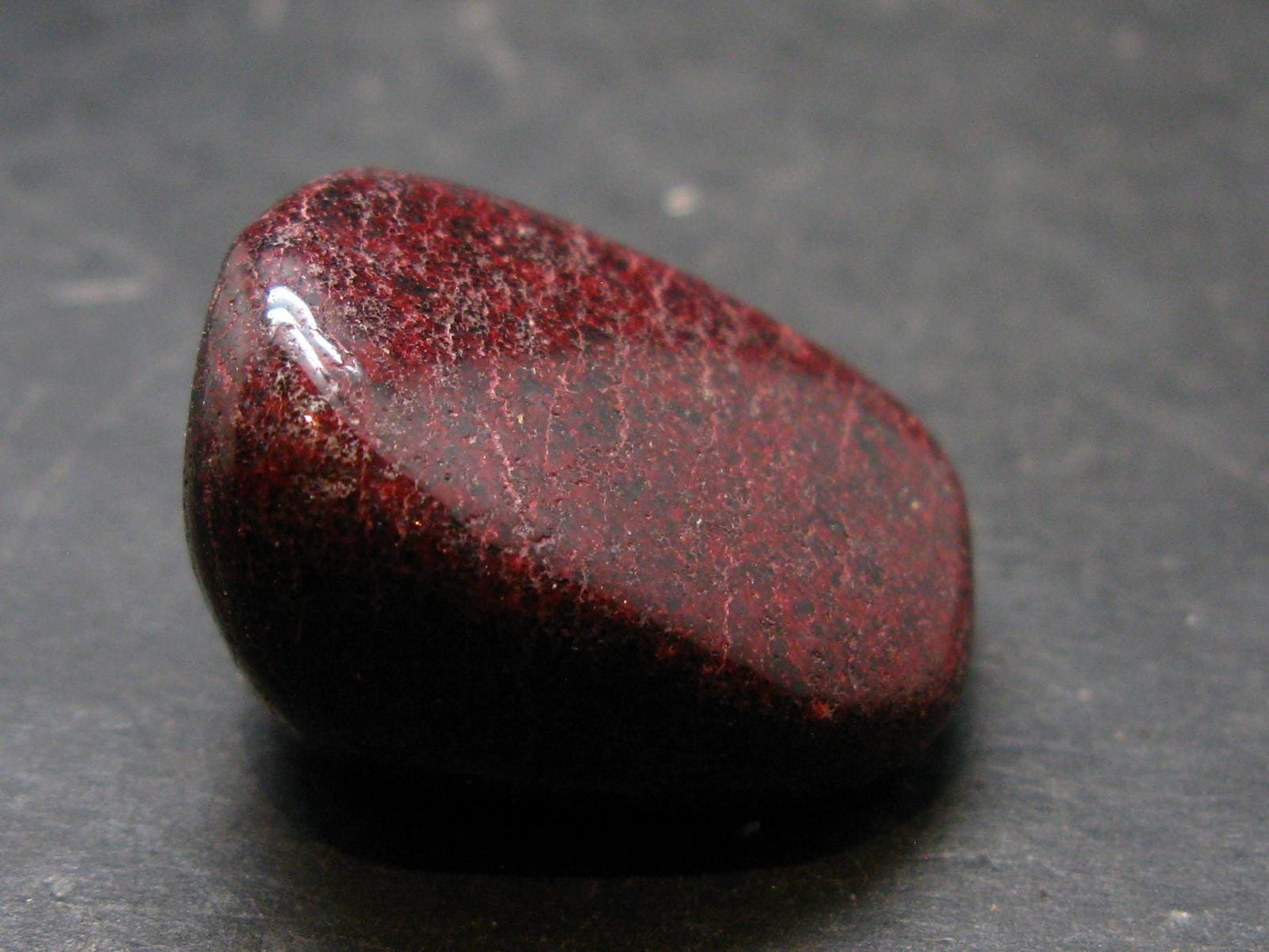 Red Cinnabar Cinabar Tumbled Piece From Spain - 20.42 Grams - 1.1"