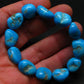 Turquoise Genuine Untreated Bracelet ~ 7 Inches ~ 18mm Tumbled Beads