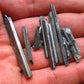Lot of 10 Large Stibnite Crystals from China - 10 Grams