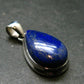 Lapis Lazuli Silver Pendant From Afghanistan - 1.4" - 7.64 Grams