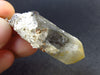 Spessartine Garnet On Smoky Quartz Crystal Silver Pendant From China - 2.0" - 14.20 Grams