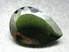 Moldavite Tektite Gem Cut Facetted Stone from Czech Republic - 20.50 Carats - 26x17mm