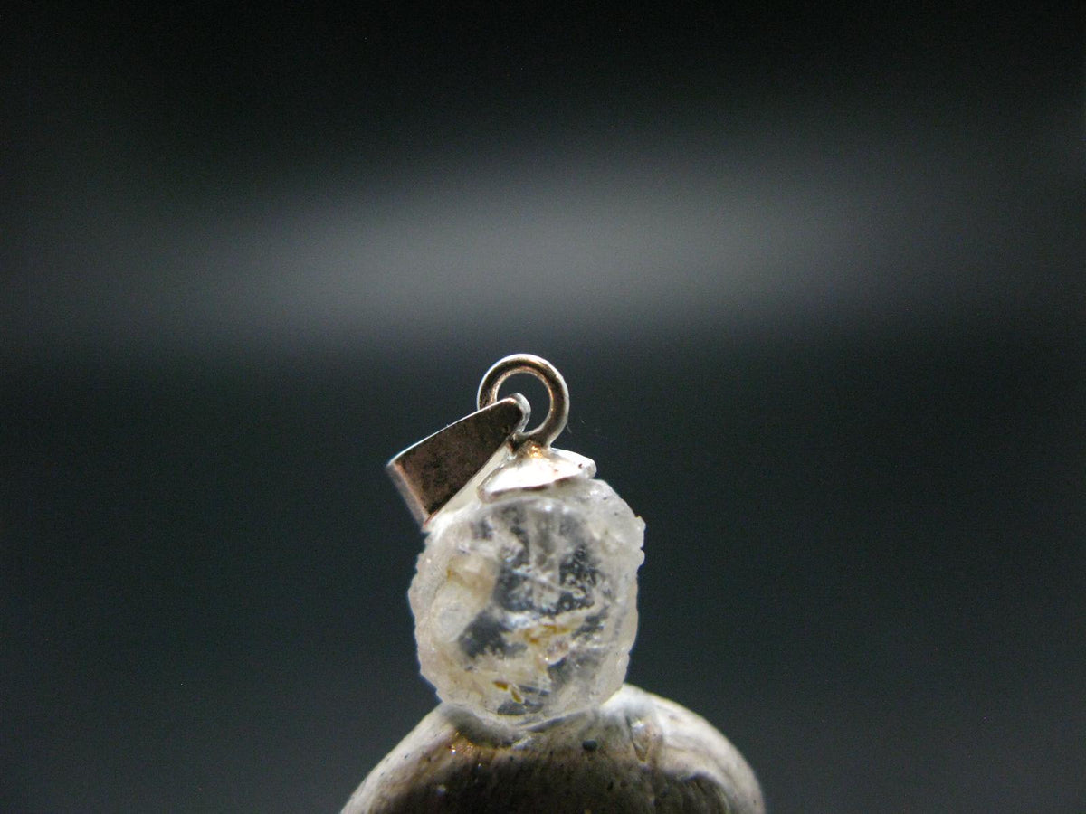 Gem Beryllonite Crystal Silver Pendant from Brazil - 0.6" - 3.15 Carats