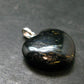 Silver Nuumite Nuummite Heart Pendant From Greenland - 1.0" - 4.51 Grams