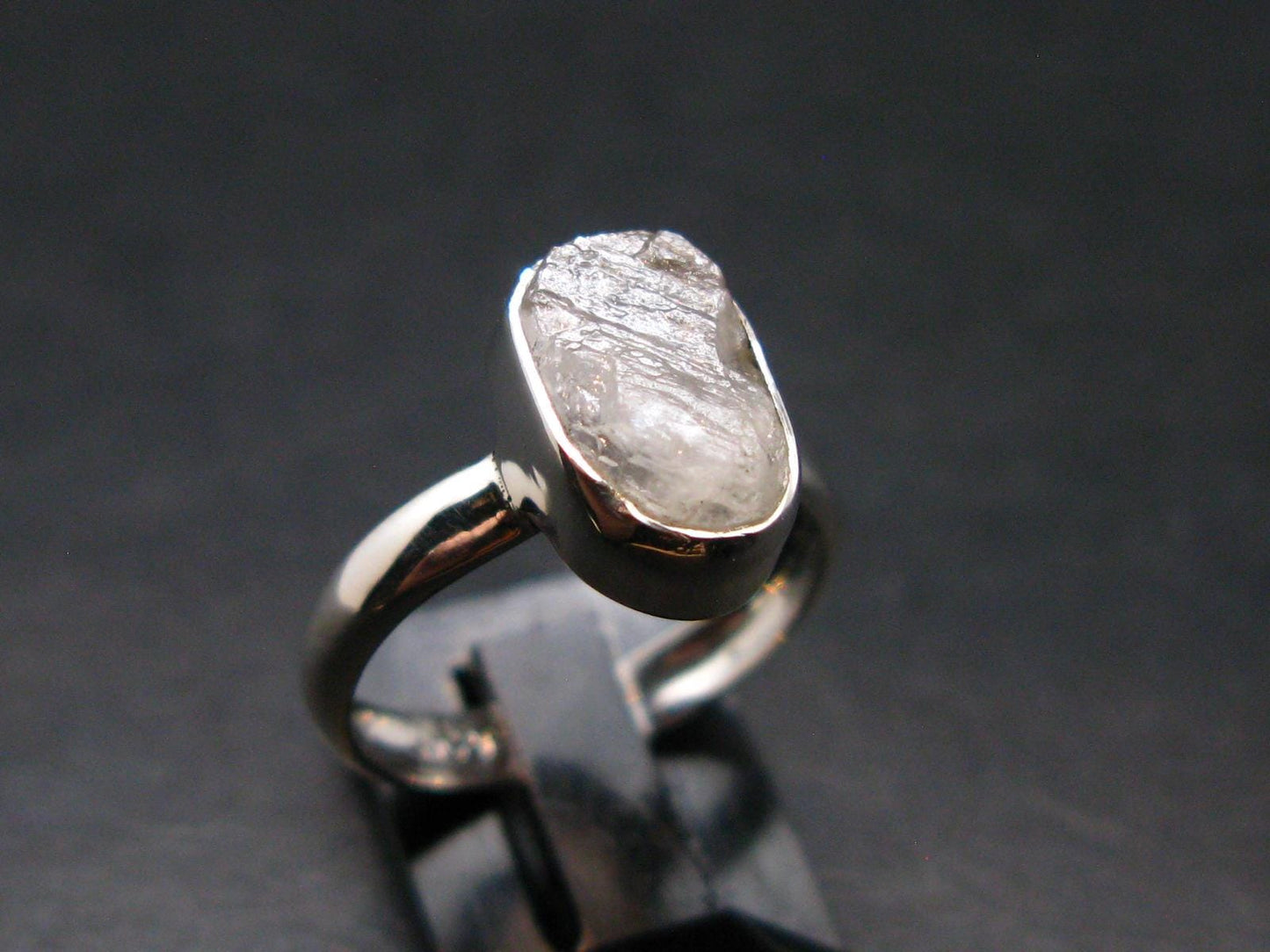 Natrolite Silver Ring From Russia - 2.11 Grams - Size 6
