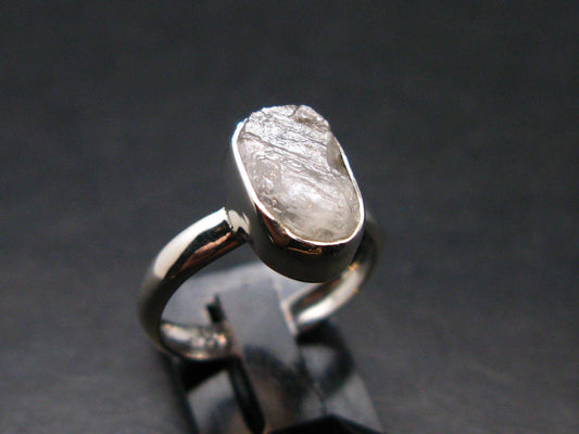 Natrolite Silver Ring From Russia - 2.11 Grams - Size 6