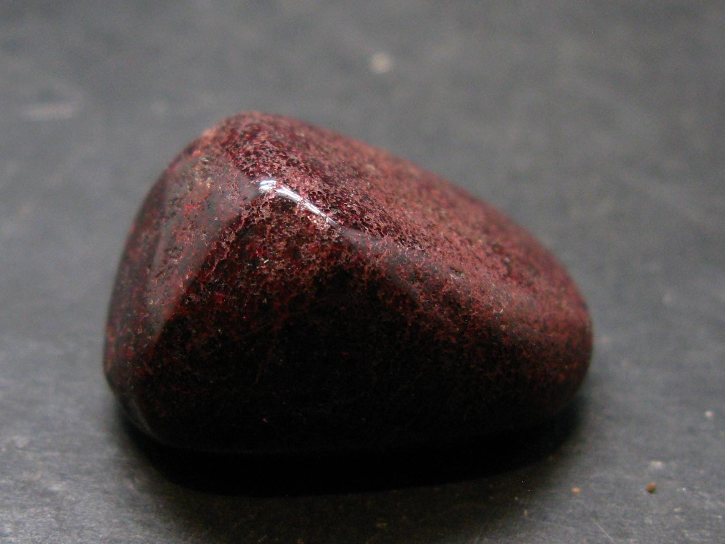 Red Cinnabar Cinabar Tumbled Piece From Spain - 20.42 Grams - 1.1"