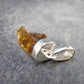 Natural Unheated Citrine Sterling Silver Pendant from Zambia - 1.3" - 2.56 Grams