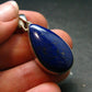 Lapis Lazuli Silver Pendant From Afghanistan - 1.5" - 6.56 Grams