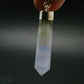 Blue Lace Agate 925 Silver Pendant from Namibia - 1.8" - 4.32 Grams