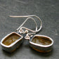 Rare Herderite Crystal Silver Earrings from Brazil - 2.94 Grams