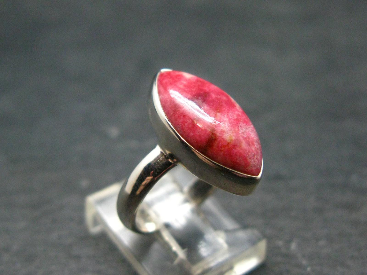 Thulite Silver Pendant From Norway - 4.10 Grams - Size 5