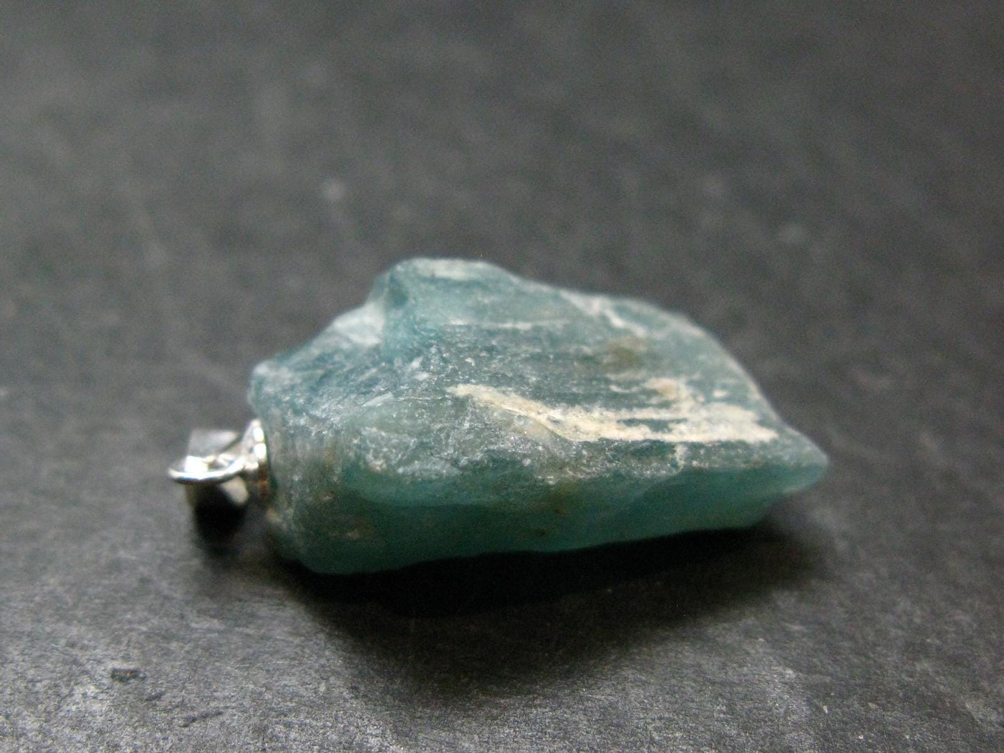 Grandidierite Silver Pendant From Madagascar - 1.2" - 4.69 Grams
