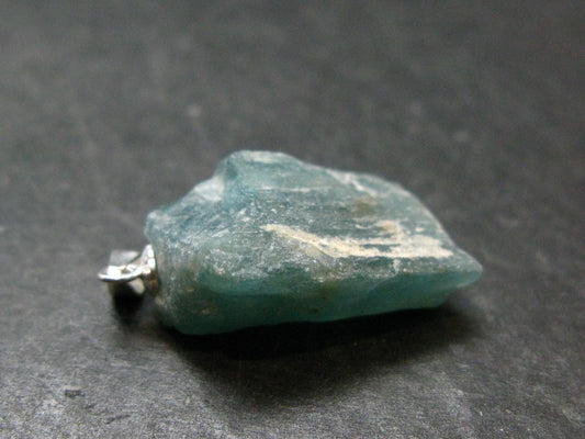 Grandidierite Silver Pendant From Madagascar - 1.2" - 4.69 Grams
