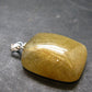 Rutilated Quartz Silver Pendant From Brazil - 1.1"