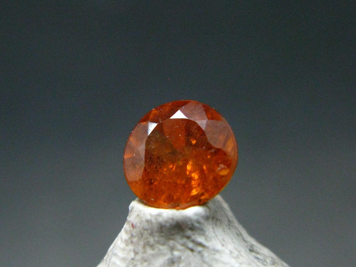 Hessonite Garnet Gem Cut Stone From Sri Lanka - 0.83 Carats