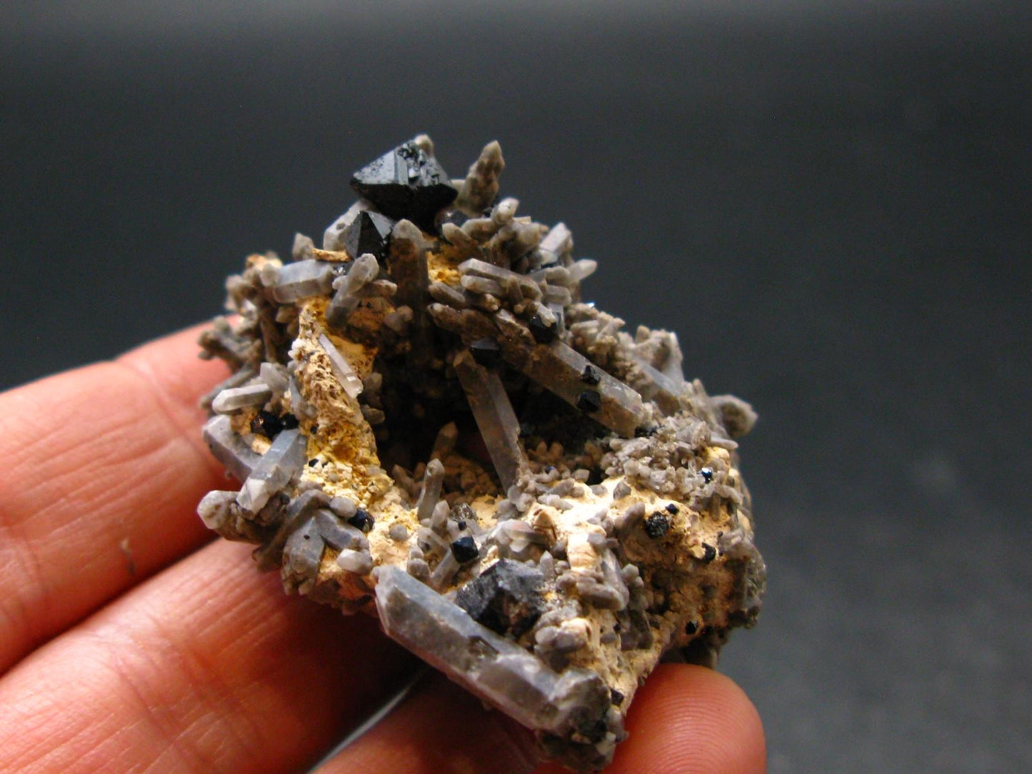 Brookite On Quartz Cluster From Arkansas - 20.00 Grams - 1.8"